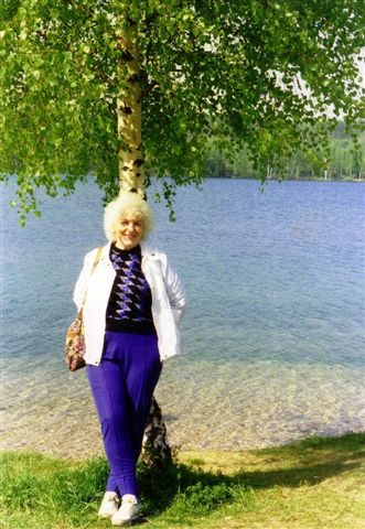 Gisela by a lake in Leipzig.