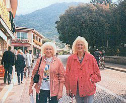 Gisela and Margot (a good friend) in Malcesine, Lago di Garda.