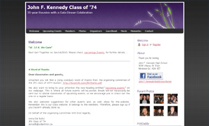 John F. Kennedy Class of '74 Reunion: Click to visit the site.