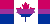 Canada Pride Flag, representing the GLBTTQ community in Canada.