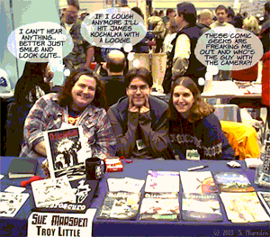 Suzanne, Troy and Carol at the Montreal Expo 2003 - Click for larger photo
