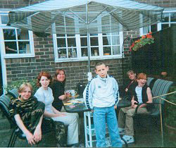 From the left - Jason (Helga's son), Leanne, Helga, Philip, Rosie and Lynda - playing me up like usual! Leanne, Philip & Lynda are Rosie's children.