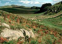 Hadrian's Wall in Northern England.