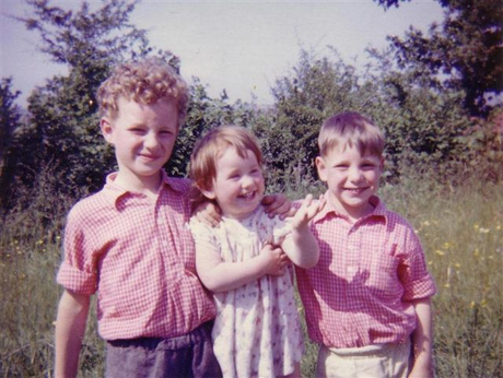 Raymond, Helga and  Philip, when they were younger.