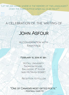 A Celebration of the writing of John Asfour